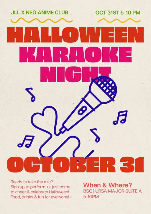 JLL × NAC Halloween Karaoke
